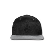 190x190 Lady Skull Biker Vector Illustration Snapback Cap Spreadshirt