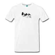 190x190 Shape Sketch Motocross Bike Biker Vector Tatoo Art Men's Premium T