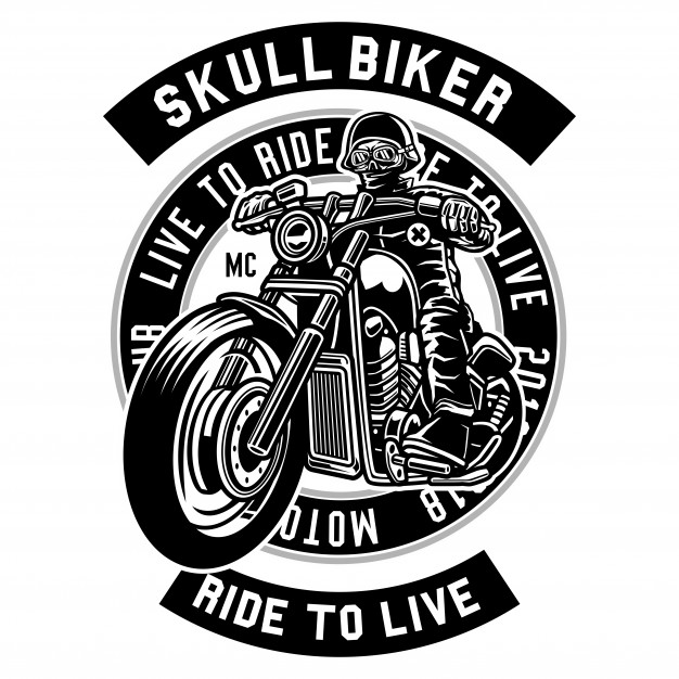 626x626 Skull Biker Vector Premium Download