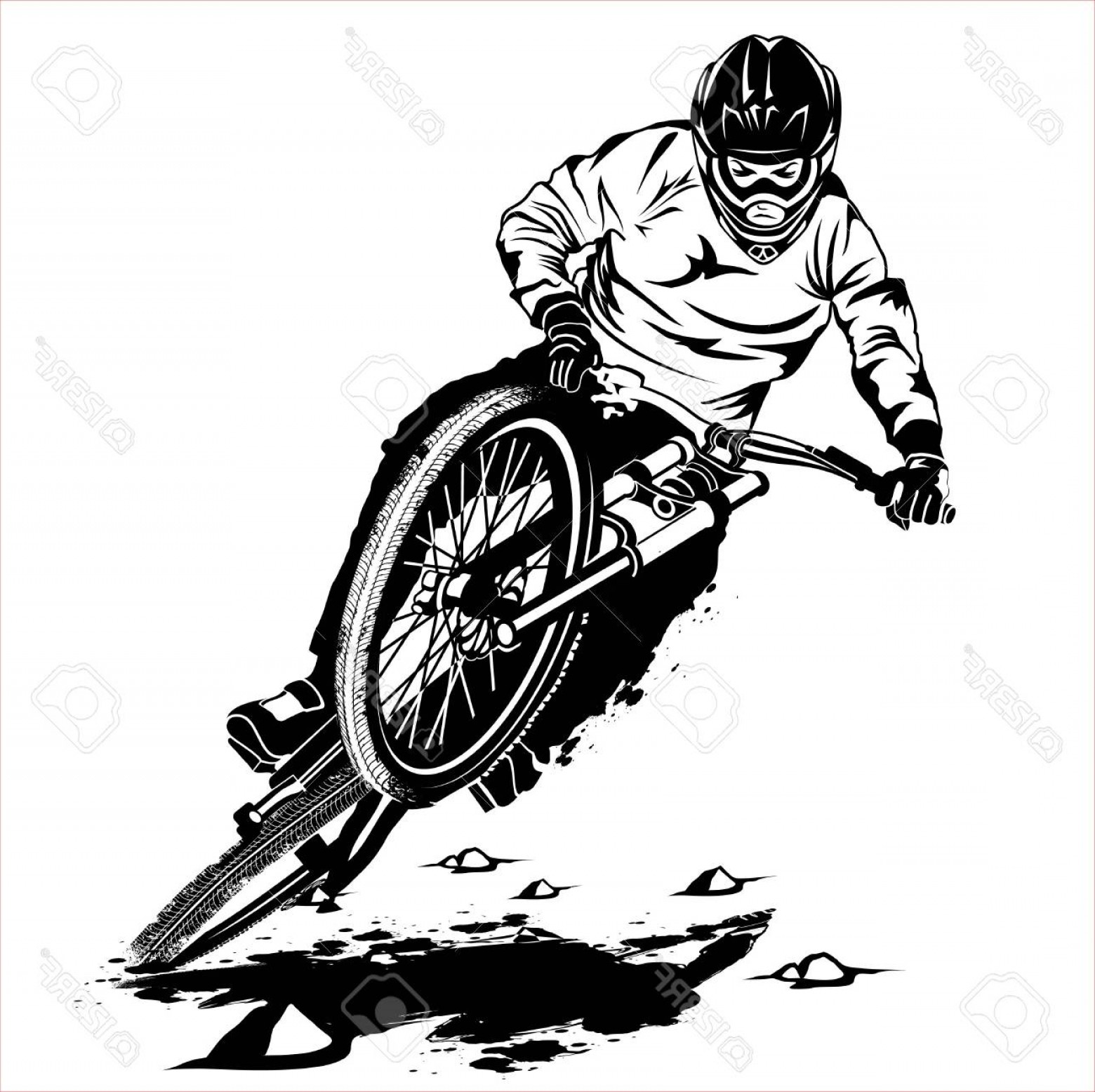 1560x1556 Mountain Bike Vector Wallkeeper