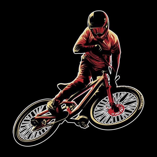 626x626 Mountain Bike Vector Vector Premium Download