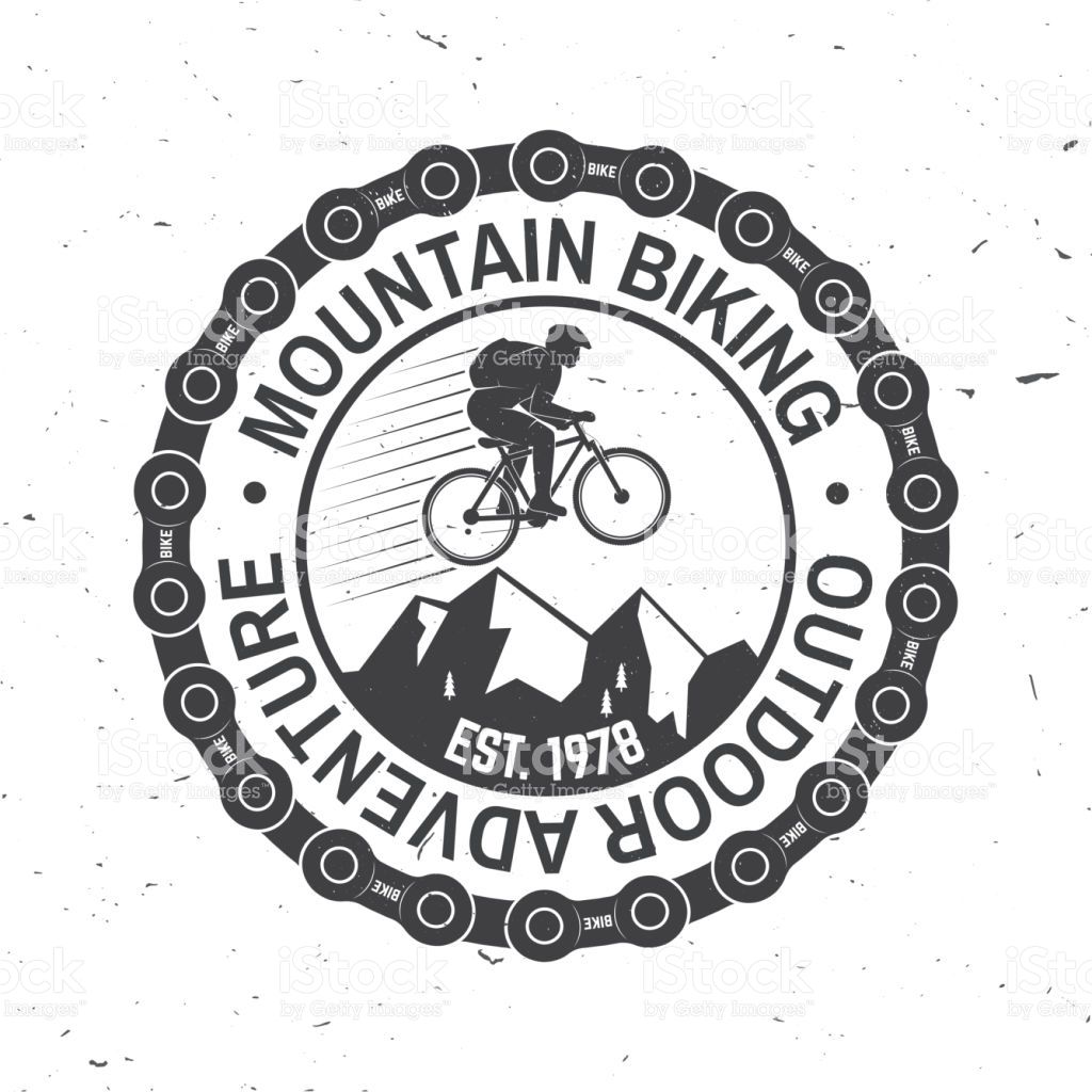 1024x1024 Mountain Biking Vector Illustration Concept For Shirt Or Logo