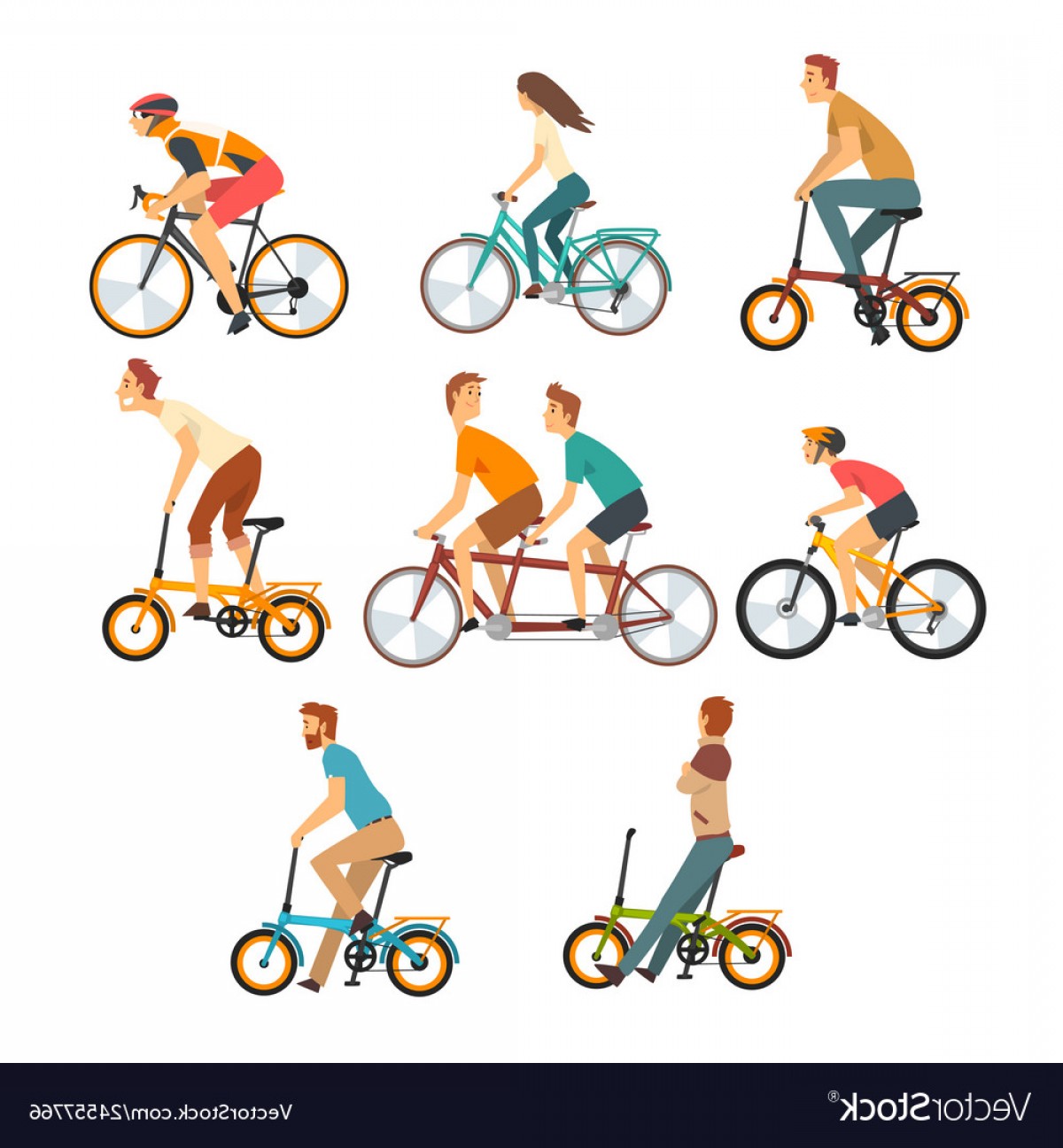 1200x1296 Women Biking Vector Hoodamath