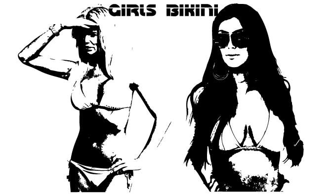 680x395 Bikini Girls Vector Vectorish