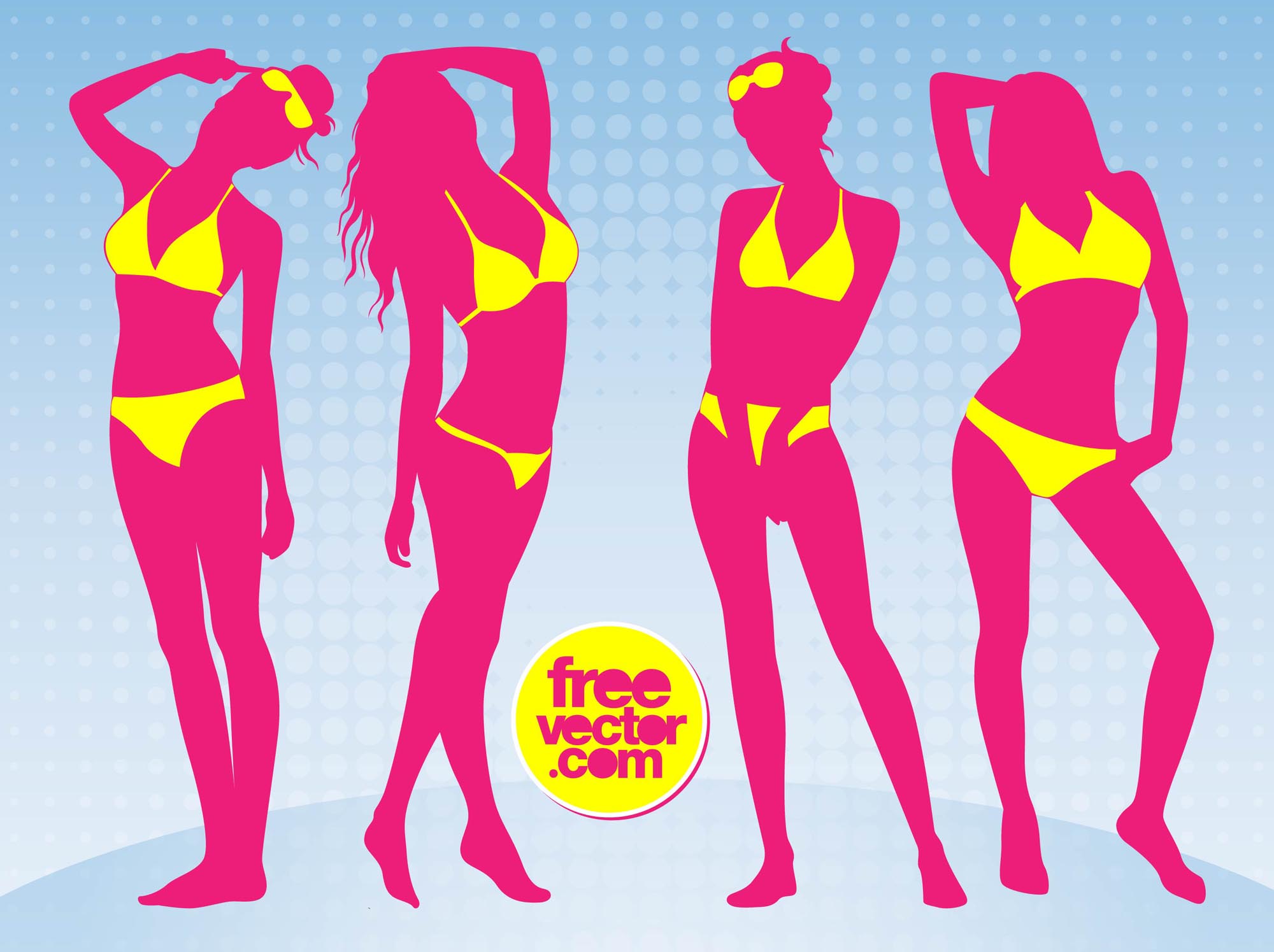 2000x1495 Bikini Girls Vector Art Graphics