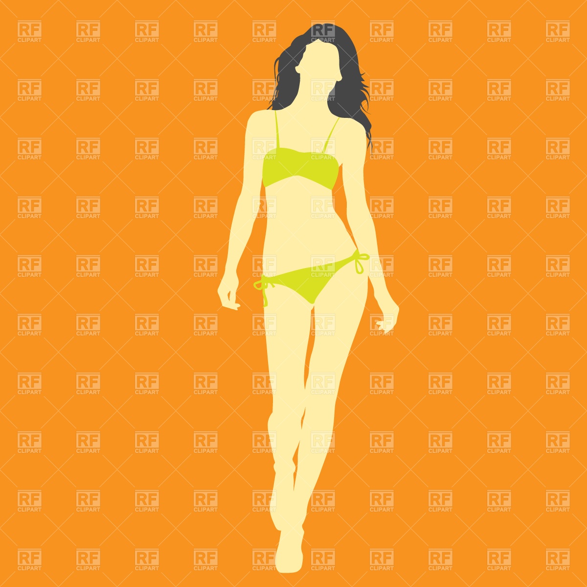 1200x1200 Slender Model In Bikini Vector Image Of People Prague