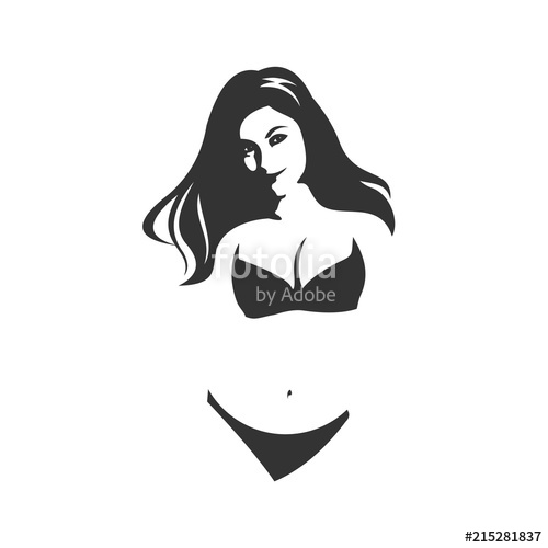 500x500 Beautiful Woman In Bikini Silhouette Stock Image And Royalty Free