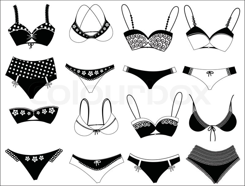 800x607 Bikini Vector Fashion Clothes For Stock Vector Colourbox
