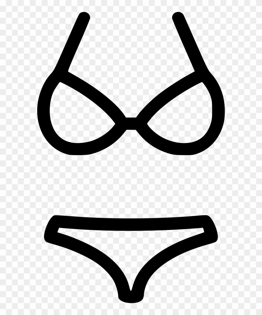 880x1060 Bikini Clipart Vector Art
