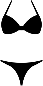153x300 Bikini Icon Clip Art