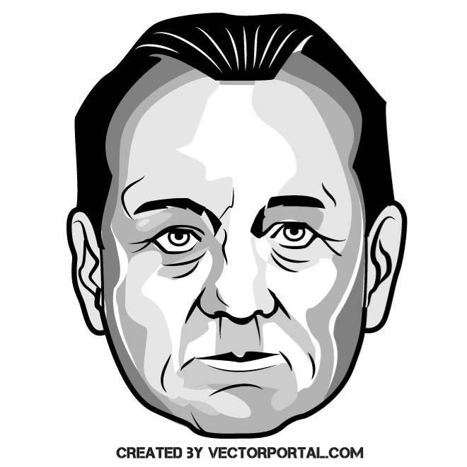 Actor Bill Murray Vector Portrait Celebrity Vector 660x660 Actor Bill Murray Vector Portrait Celebrity Vector