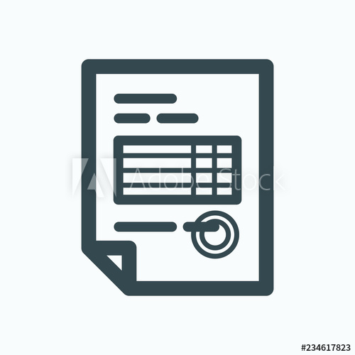 500x500 Invoice Icon, Bill Vector Icon