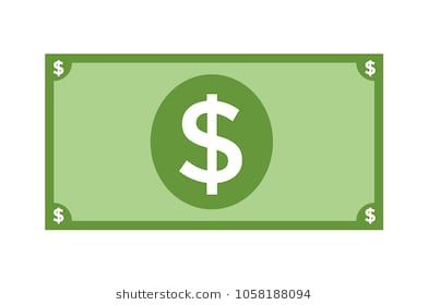 392x280 Money Dollar Cash Currency Bill Vector Illustration Stock Pearls
