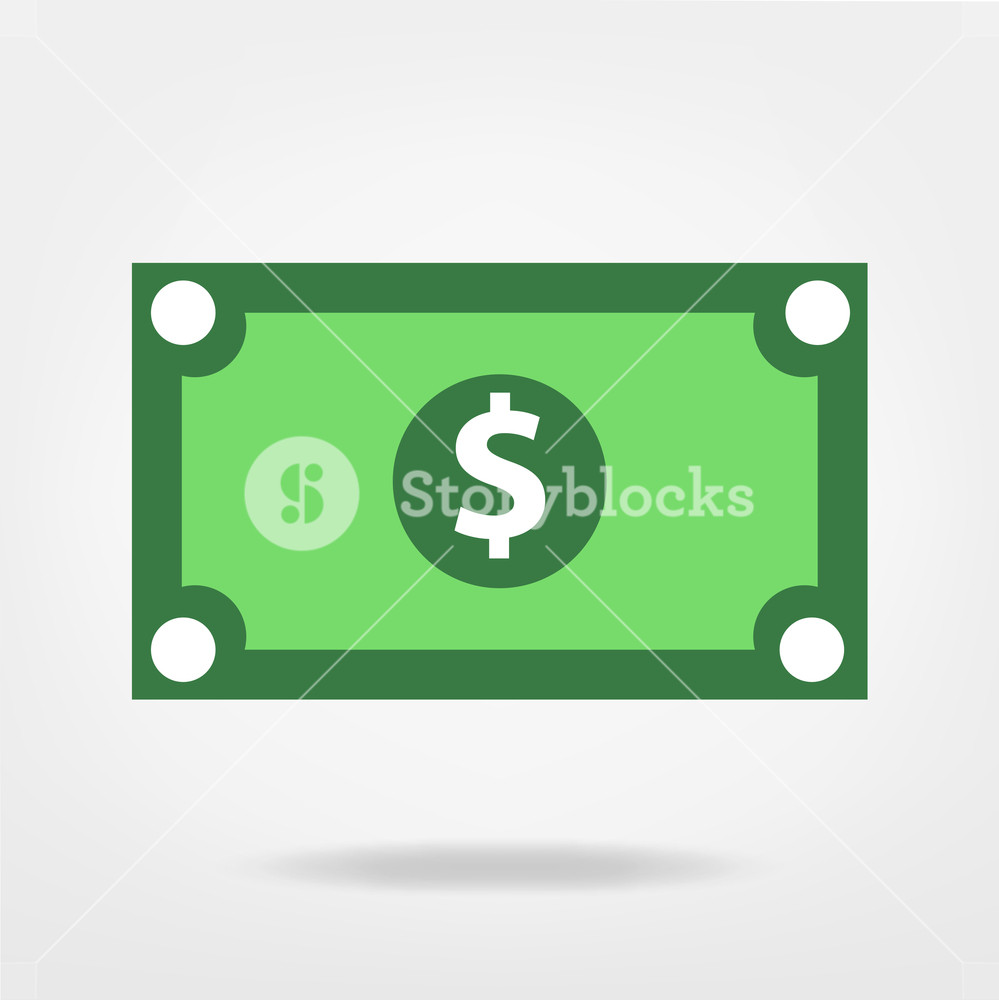 999x1000 Dollar Bill Vector Graphic, Money Illustration
