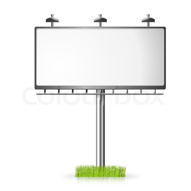 800x800 Billboard Template Night Vector Stock Vector Colourbox