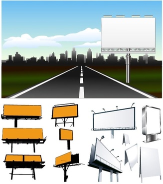 327x368 Blank Outdoor Billboard Vector Free Vector Download