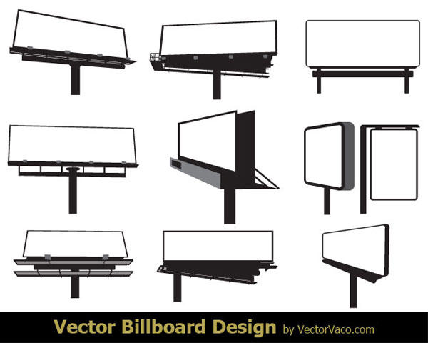 600x480 Free Blank Advertising Billboard Vector Art Free Vectors Ui