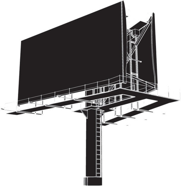 584x600 Large Outdoor Billboards Blank Vector Free Vector In Encapsulated