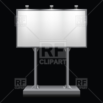 400x400 Large Street Billboard Vector Image Of Borders And Frames Dvarg