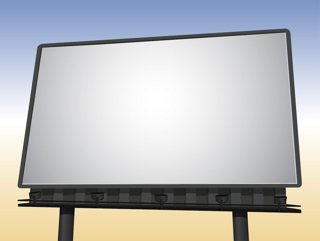 1024x772 Realistic Billboard Vector Vector Art Graphics