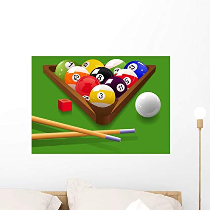 Wallmonkeys Billiard Vector Illustration Wall Mural 425x425 Wallmonkeys Billiard Vector Illustration Wall Mural