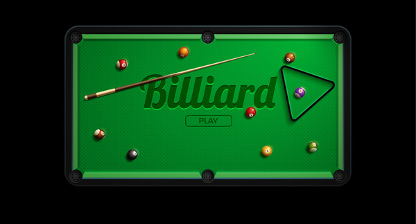 Pool Table With Billiard Vector Material Free Download 600x323 Pool Table With Billiard Vector Material Free Download
