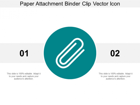 560x420 Paper Attachment Binder Clip Vector Icon Ppt Powerpoint