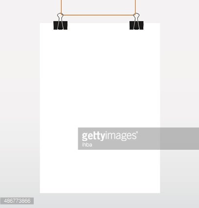 407x425 Paper Sheet On Binder Vector Illustration Premium Clipart