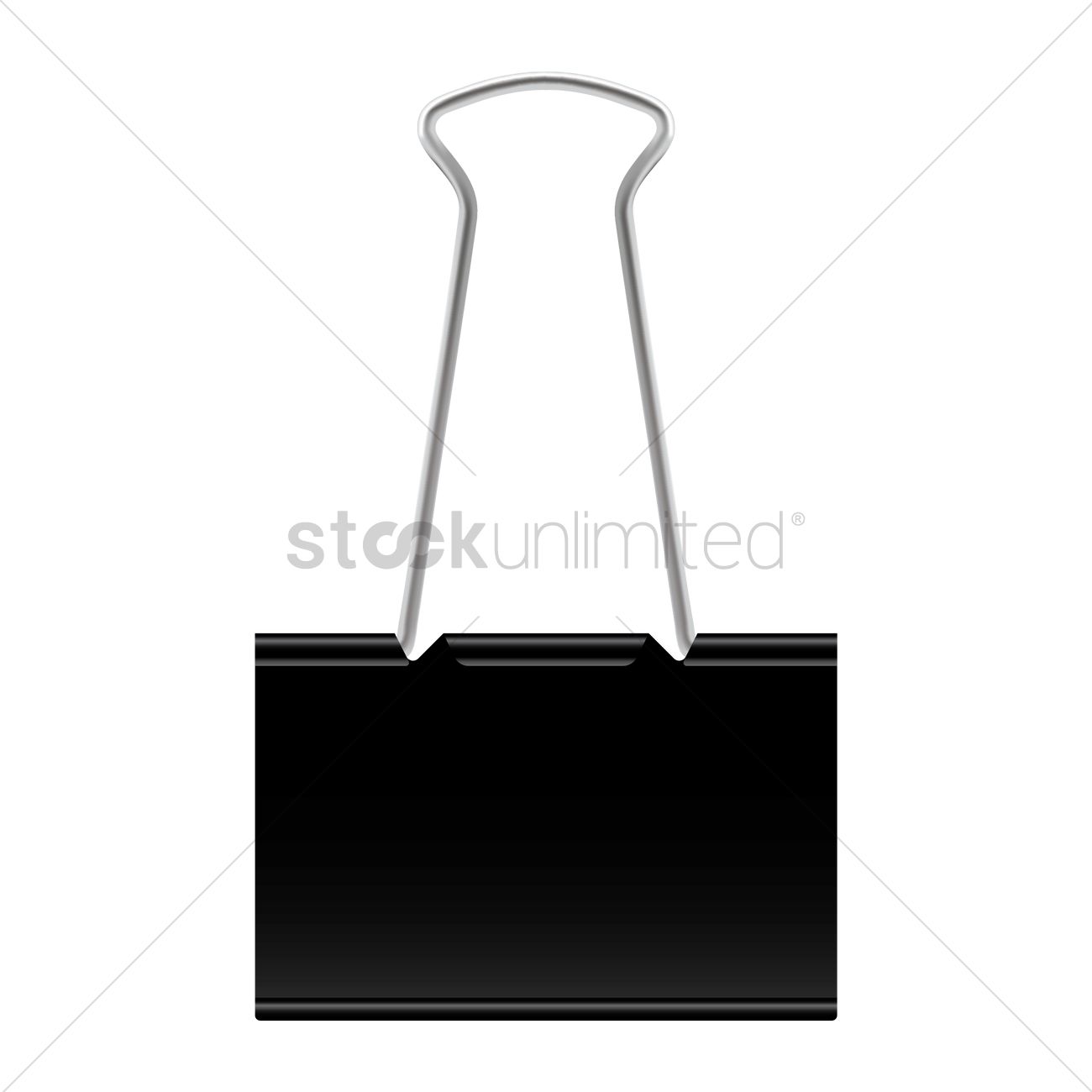 1300x1300 Binder Clip Vector Image
