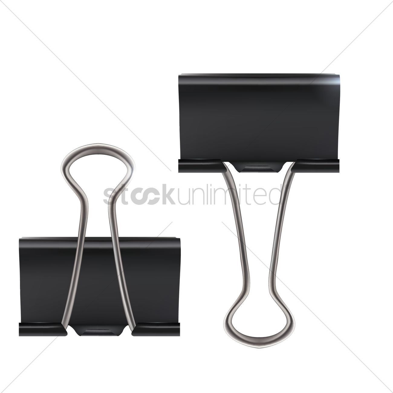 1300x1300 Binder Clip Vector Image