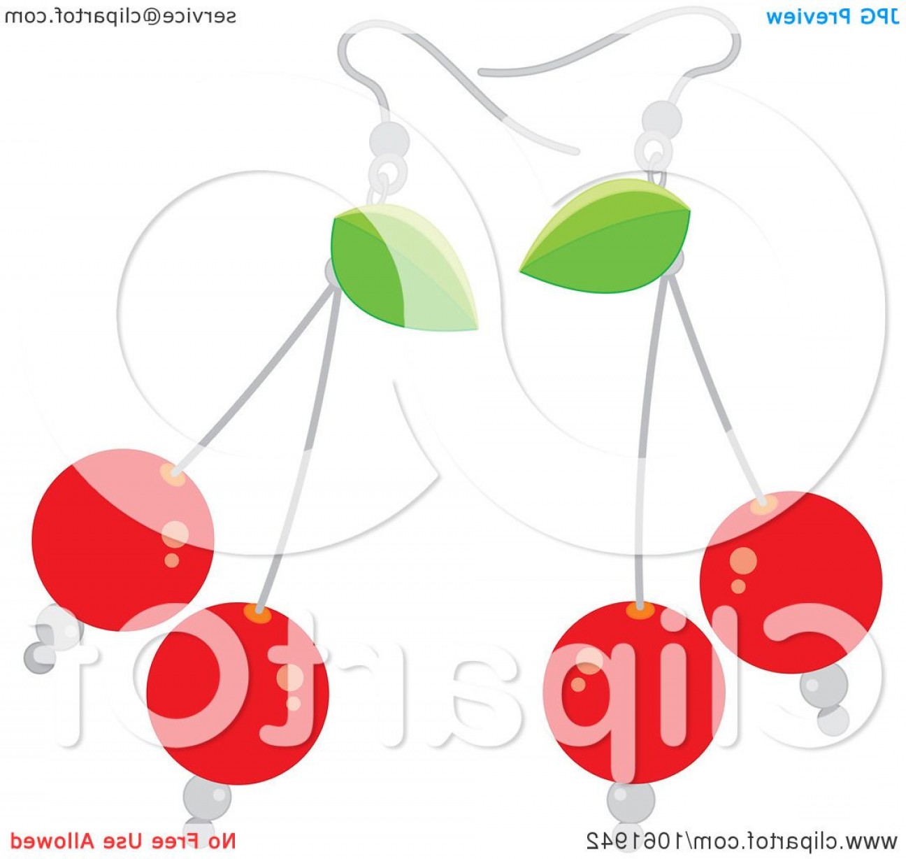1296x1228 Bing Cherry Earrings Royalty Free Vector Jewelry Illustration