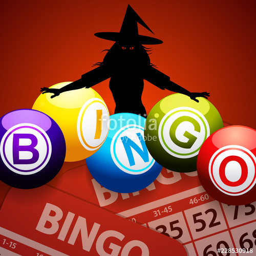 500x500 Halloween Bingo Balls And Spooky Witch Stock Image And Royalty