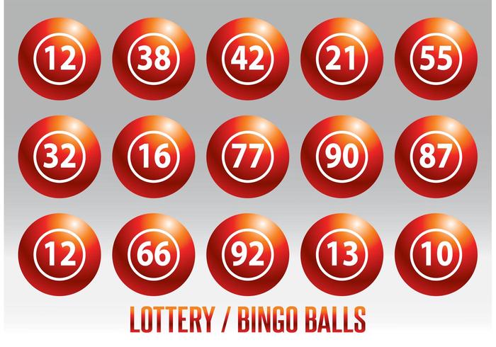 700x490 Lottery Bingo Ball Vector Set