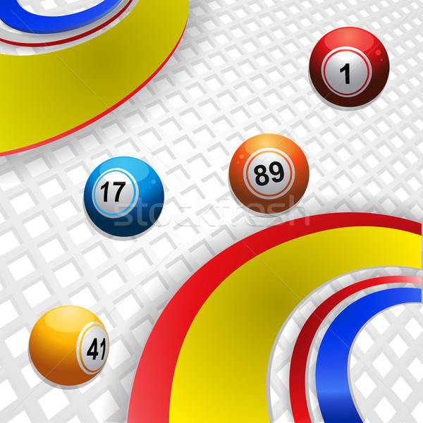 600x600 Multicoloured Swirl And Bingo Balls Vector Illustration Elaine