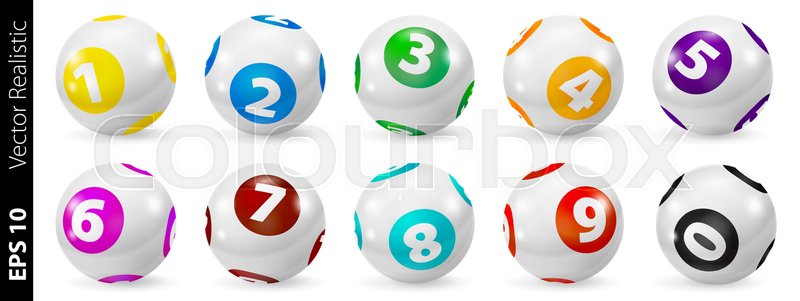 800x301 Vector Colorful Bingo Lottery Number Balls Colored Balls