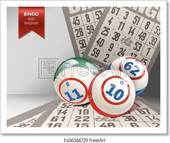 Free Art Print Of Bingo Background With Balls And Cards Vector 560x470 Free Art Print Of Bingo Background With Balls And Cards Vector