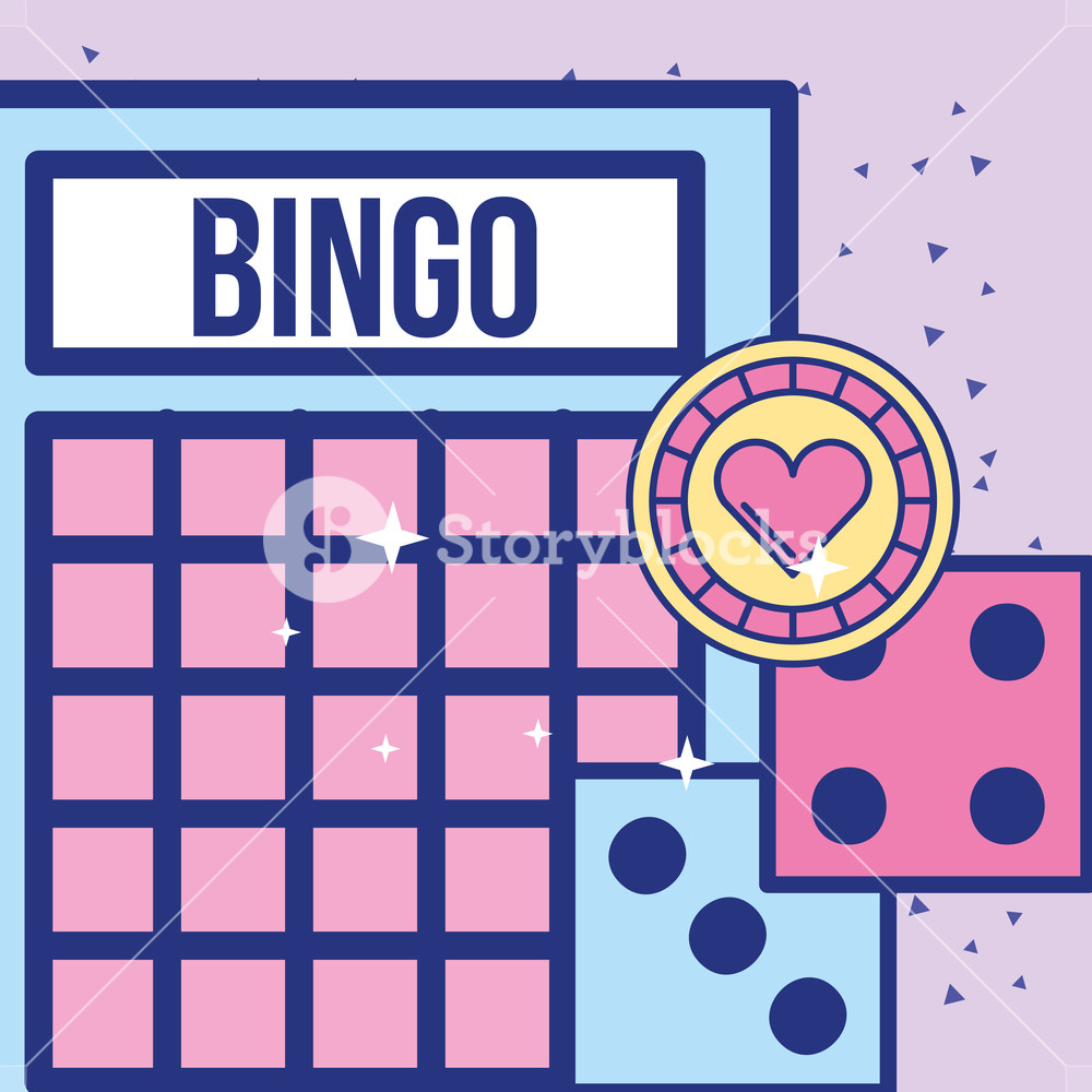 Casino Bingo Card Dices And Chip Game Vector Illustration Royalty 1000x1000 Casino Bingo Card Dices And Chip Game Vector Illustration Royalty