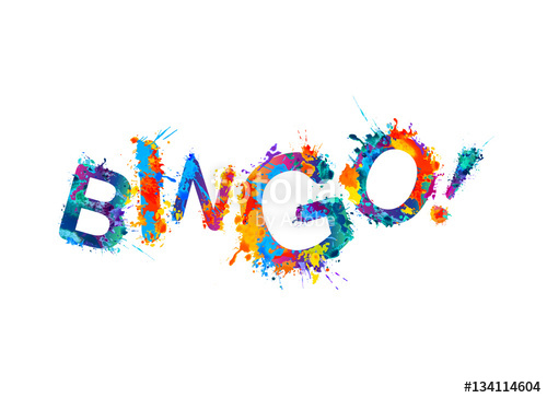 Bingo! Vector Splash Paint Inscription Stock Image And Royalty 500x364 Bingo! Vector Splash Paint Inscription Stock Image And Royalty