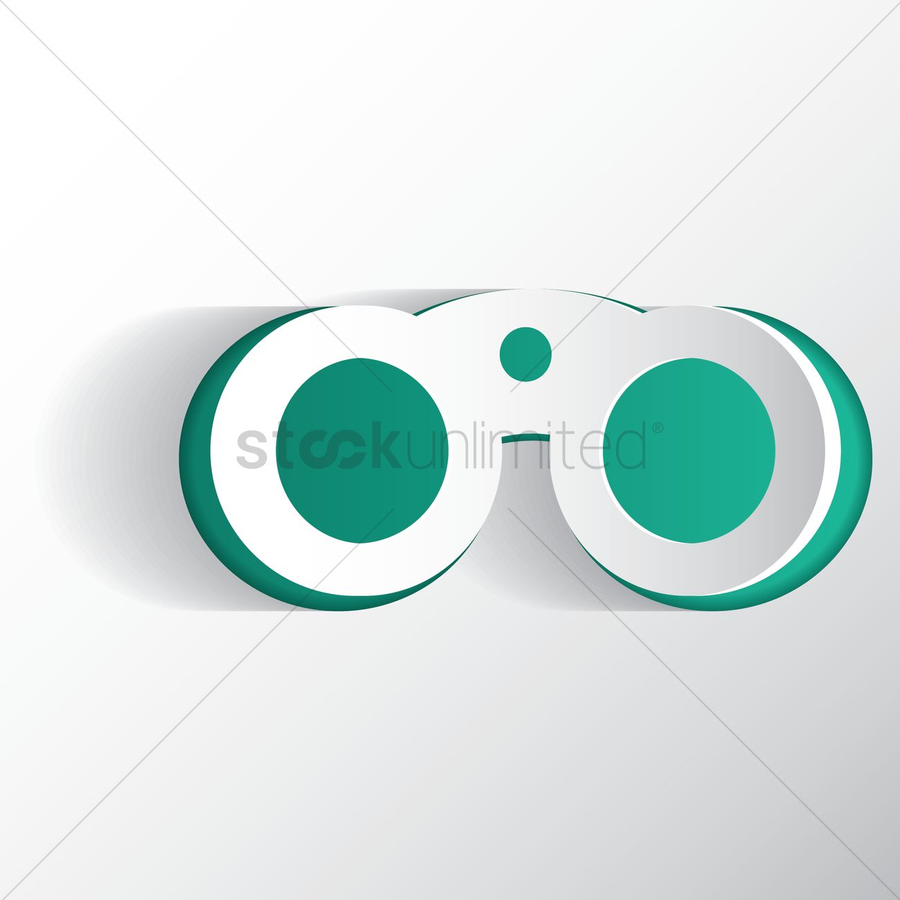 1300x1300 Binoculars Vector Image