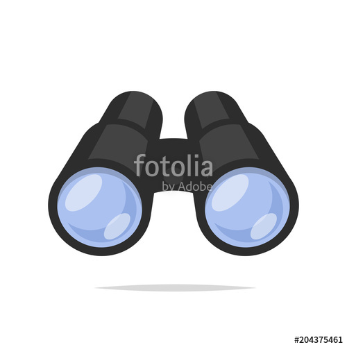 500x500 Binoculars Vector Isolated Stock Image And Royalty Free Vector