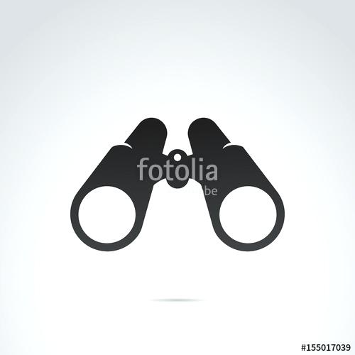 500x500 Binoculars Vector Icon Silhouette Azil