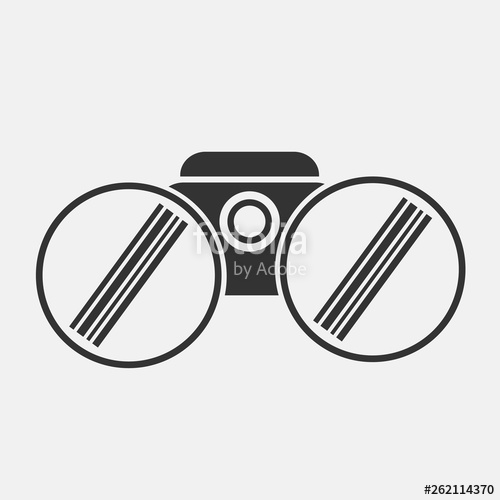 500x500 Binoculars Vector Icon Stock Image And Royalty Free Vector