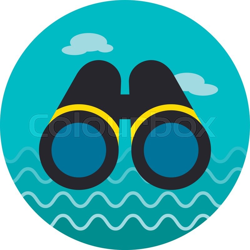 800x800 Binoculars Vector Icon Beach Summer Stock Vector Colourbox