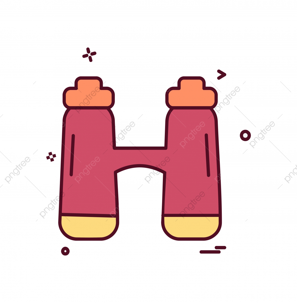 1200x1222 Binocular Icon Design Vector, Icon, Symbol, Illustration Png