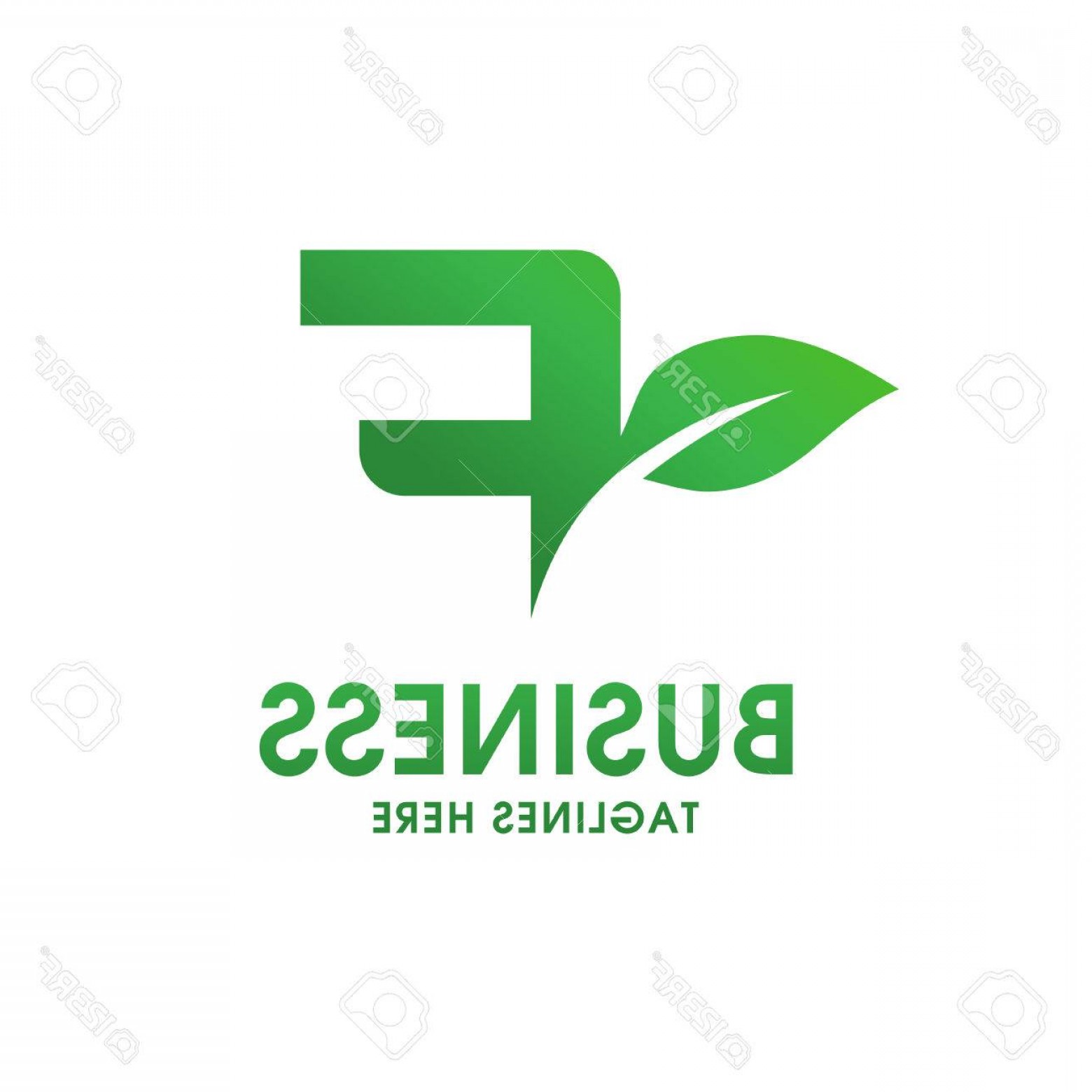 Photostock Vector Letter F Eco Logo Isolated On White Background 1560x1560 Photostock Vector Letter F Eco Logo Isolated On White Background