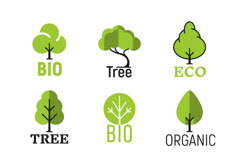 Vector Tree Organic Eco Bio Logo Set 800x533 Vector Tree Organic Eco Bio Logo Set