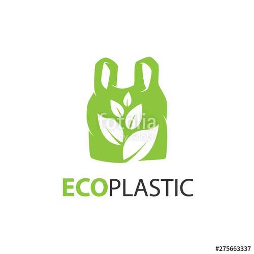 Plastic Bag With Leaf Icon Vector Logo For Biodegradable Stock 500x500 Plastic Bag With Leaf Icon Vector Logo For Biodegradable Stock