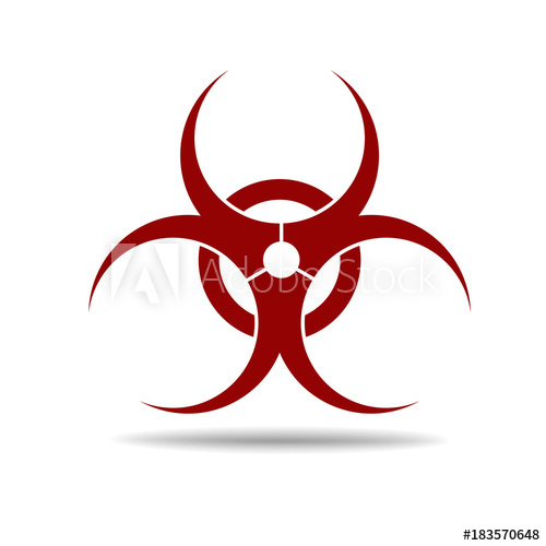 500x500 Biohazard Symbol Vector Sign
