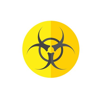 416x416 Biohazard Sign Vector Icon Premium Clipart