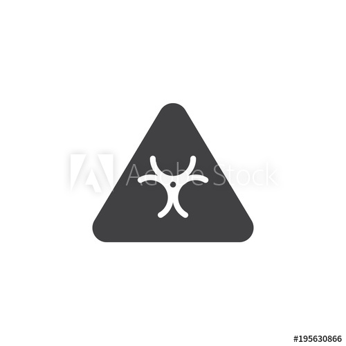 500x500 Biohazard Vector Icon Filled Flat Sign For Mobile Concept And Web